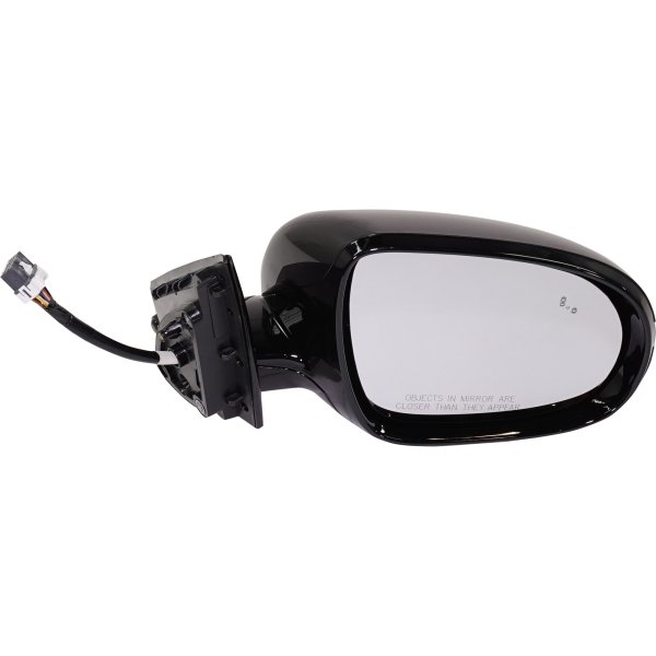 Power Mirror for Kia SORENTO 2016-2018, Right (Passenger), Power Folding, Heated, Paintable, with Blind Spot Detection, Memory, and Signal Light, Replacement