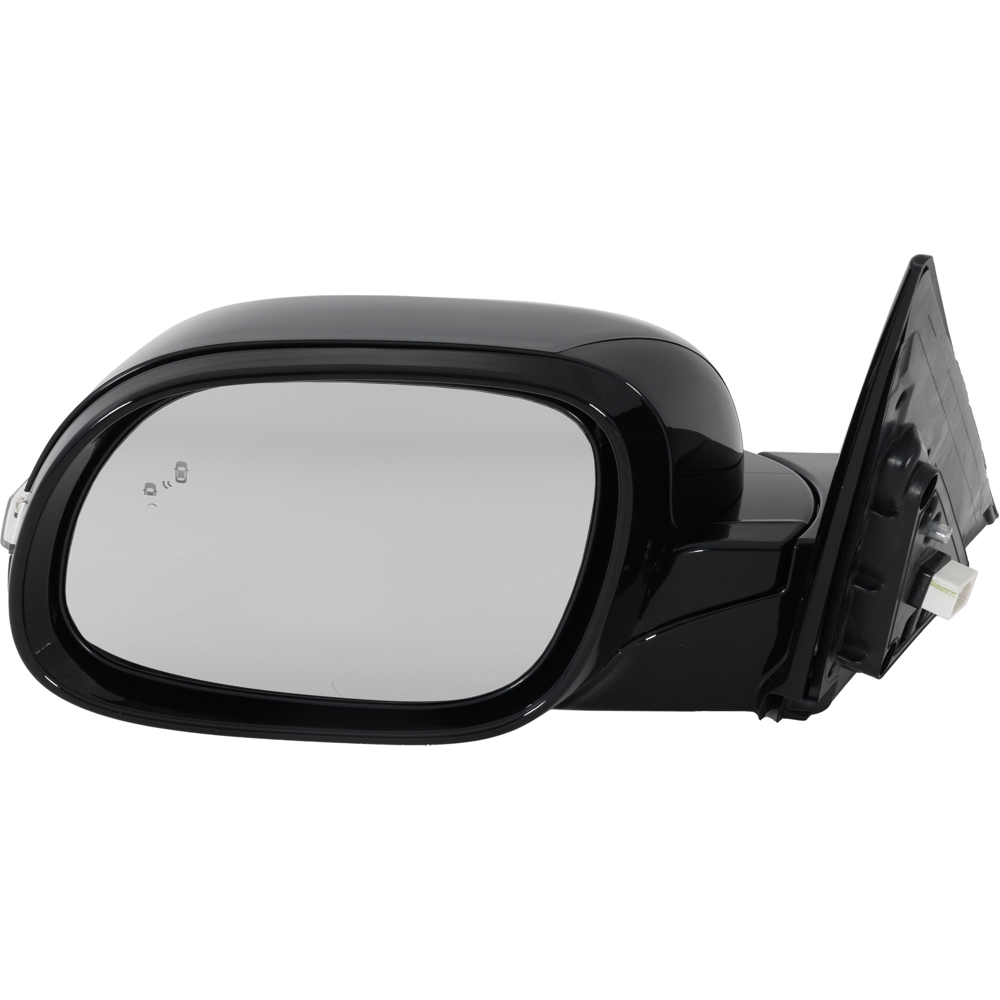 Power Mirror for Kia Soul 2017-2019, Left (Driver), Power Folding, Heated, Paintable, with Blind Spot Detection and Signal Light, Replacement