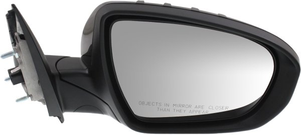Power Mirror for Kia Optima 2014-2015, Right (Passenger) Side, Power Folding, Heated, Paintable, with Signal Light, Without Blind Spot Detection, Excludes Hybrid Model, USA Built Vehicle, Replacement