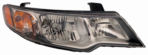 Right (Passenger) Headlight Assembly for 2010-2012 Kia Forte Koup - Front Replacement Housing/Lens/Cover, Composite,  921021M240, From 10-12-09, Replacement