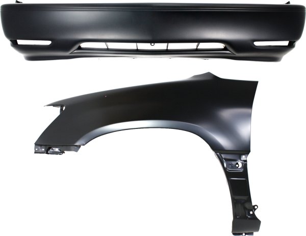 Front Fender Left (Driver) Assembly for Lexus RX300 1999-2003, 2-Piece Kit, Includes Bumper Cover Replacement