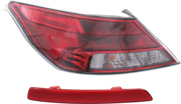 Tail Light for Acura TL 2012-2014 Left (Driver), 2-Piece Kit with Bumper Reflector Replacement