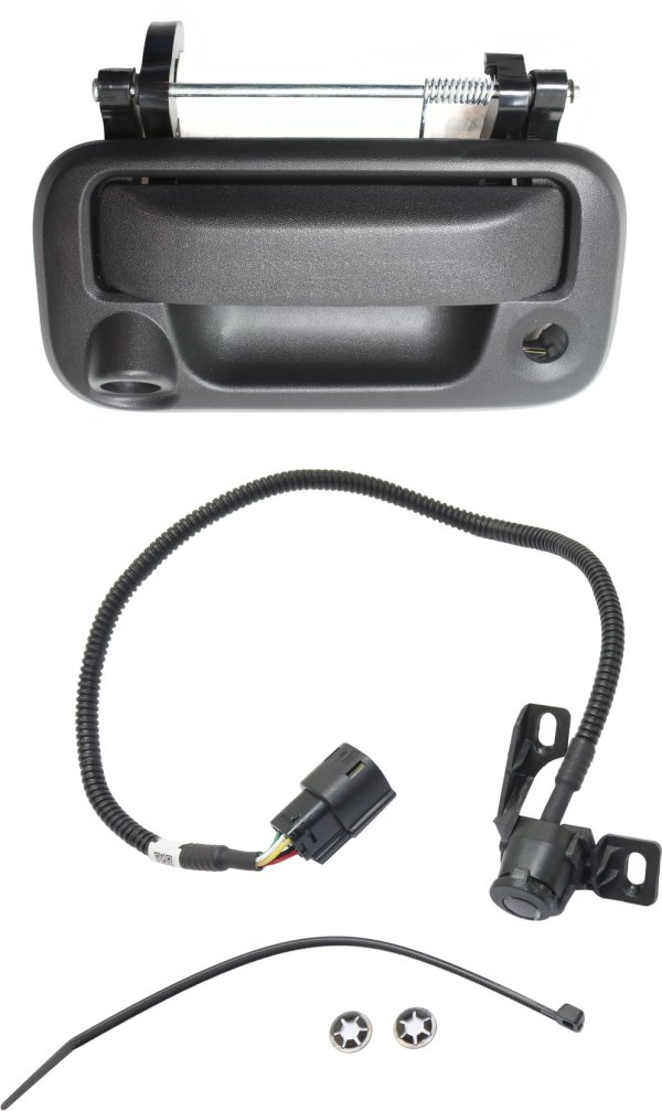 Tailgate Handle Kit for Ford F-150 / Mark LT 2007-2008, Outside, 2-Piece with Backup Camera, Replacement