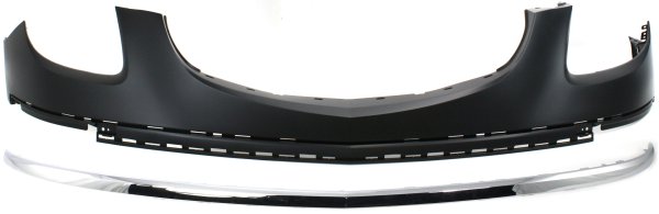 Front Bumper Cover for Buick Enclave 2008-2012, Upper 2-Piece Kit with Bumper Trim, Replacement