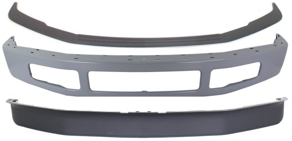Front Bumper for Ford F-250 / F-350 Super Duty 2008-2010, 3-Piece Kit Including Bumper Trim and Valance, Paint to Match, Replacement