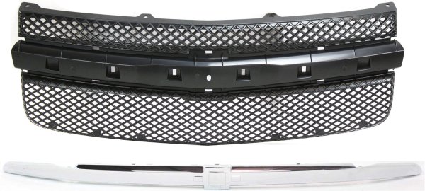 Grille Trim and Assembly Kit for 2008-2009 Chevrolet Equinox, 2-Piece Replacement Set