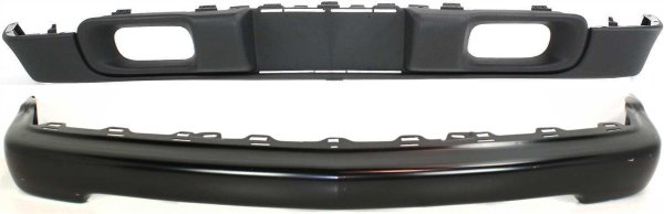 Front Bumper with Valance for Chevrolet S10 1998-2004, 2-Piece Kit Replacement
