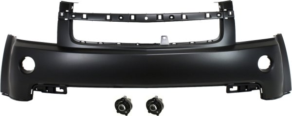 Front Bumper Cover for Chevrolet Equinox 2007-2009, Upper, 3-Piece Kit with Fog Lights, Replacement