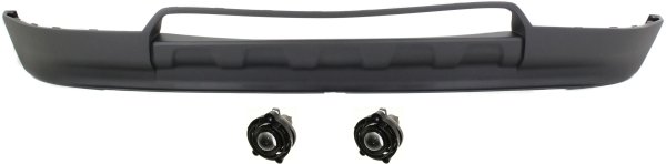 Front Bumper Cover for Chevrolet Equinox 2010-2015, Lower, 3-Piece Kit with Fog Lights, Replacement 
