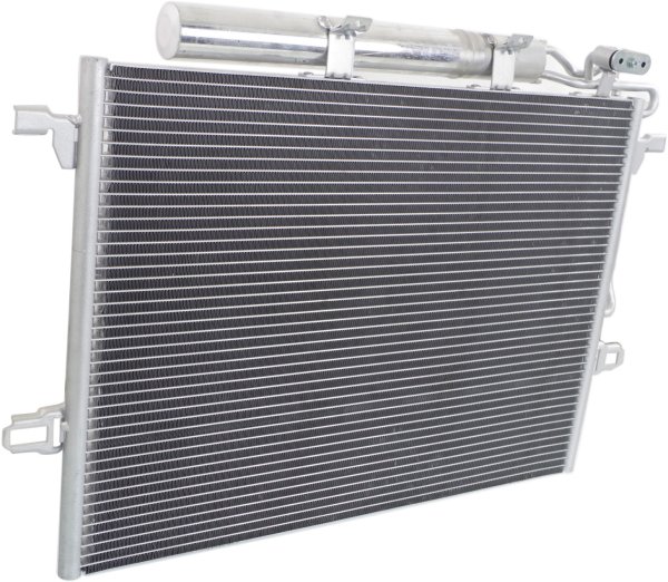 A/C Condenser for Mercedes E-Class Sedan 2003-2009, Wagon 2004-2009, with Receiver Drier, Replacement