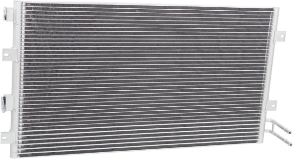 A/C Condenser for 2001-2004 Chrysler Sebring with Transmission Cooler, Suitable for Convertible/Sedan, Replacement