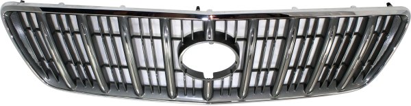 Vertical Bar Grille for Lexus RX300 2000-2003, Gray Shell and Insert, Effective From July 2000, Replacement