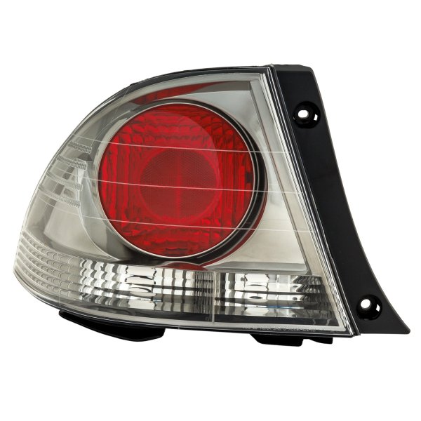 Tail Light for Lexus IS300 2002-2003 Sedan, Outer, Left (Driver), Lens and Housing, Dark Metallic (Not Black), Replacement