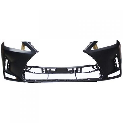 Front Bumper Cover for Lexus RX350/RX350L/RX450H 2020-2022, Primed (Ready to Paint), Without F Sport Package, Without Parking Aid Sensor and Headlight Washer Holes, for RX350/RX350L, Canada Built Vehicle, Replacement