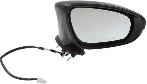 Right (Passenger) Power Mirror for Lexus IS250/IS350 2014-2020/IS300 2016-2020, Manual Folding, Heated, Paintable, with Puddle and Signal Lights, without BSD, Replacement