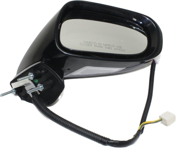 Right (Passenger) Power Mirror for Lexus IS250/IS350 2009-2013, Manual Folding, Heated, Paintable, with Memory, Puddle Light, Signal Light, for Luxury/Sport Package, Excluding C Models, Replacement