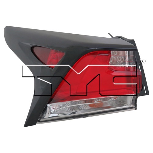 Left (Driver) Rear Tail Light Assembly for 2015-2016 Lexus NX200t, Outer Lens/Housing Only; OEM (OEM): 8156178011, Replacement