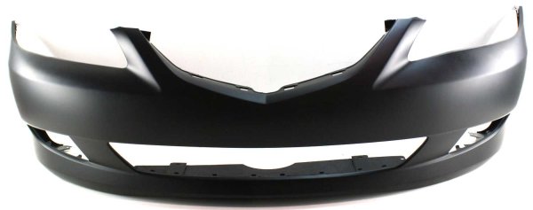 Front Bumper Cover for 2003-2005 Mazda 6 Hatchback/Sedan, Without Turbo or Sport Package and Spoiler Holes, Primed (Ready to Paint), Replacement