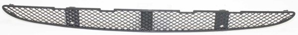 Front Bumper Grille in Black for Mercedes-Benz S-Class (2000-2000) - Center Position, (220) Chassis, Without Sport Package, Replacement