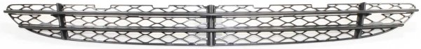 Front Bumper Grille for Mercedes-Benz S-Class (2003-2006), Center Position, Black, Compatible w/o AMG Styling Package, for W220 Chassis, Replacement