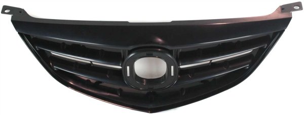Grille for 2003-2005 Mazda 6, Sport Type, Horizontal Bar Insert, Paintable Shell and Insert, Without Turbo, Replacement