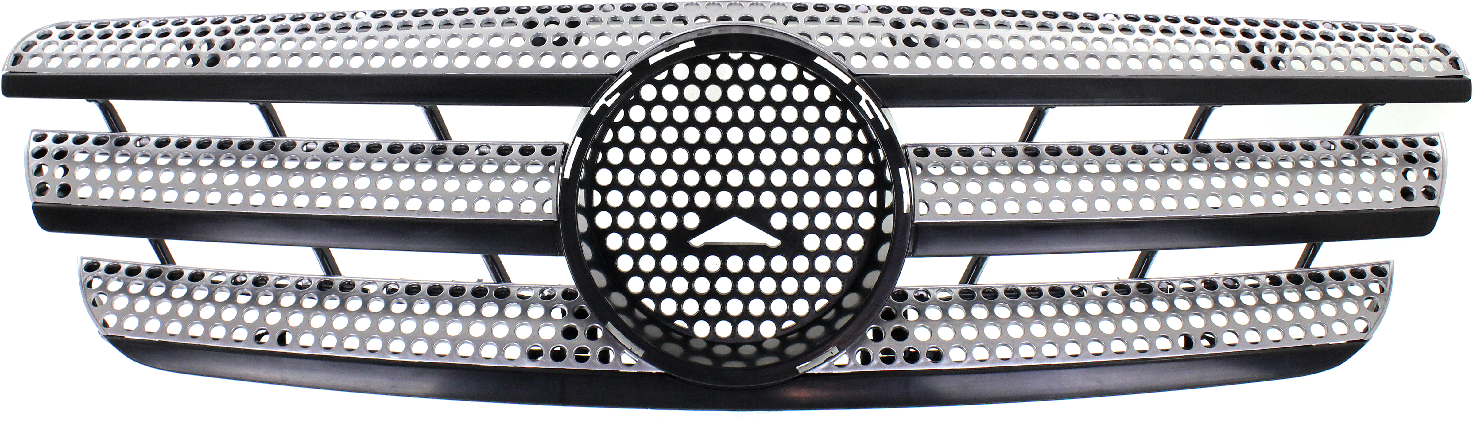 Silver Shell and Insert Grille for ML-Class 2002-2005, Fits 2002-2004 with Inspiration Edition and 2005 with Special Edition, Replacement