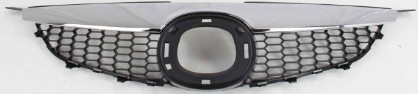 Standard Type Grille for Mazda 6 2006-2008, Textured Black Shell and Insert with Chrome Upper Bar, Without Turbo, Replacement