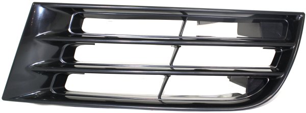 Grille for Mitsubishi Galant 2002-2003, Right (Passenger) Side, Black Shell and Insert, Plastic, Replacement