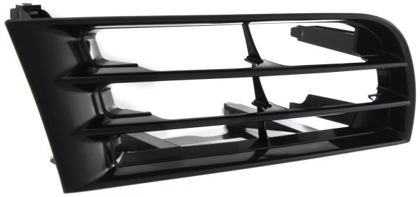 Grille for Mitsubishi Galant 2002-2003, Left (Driver) Side, Plastic Material, Black Shell and Insert, Replacement