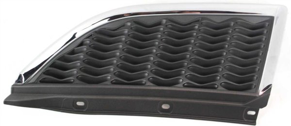 Grille for Mitsubishi Galant 2004-2006, Left (Driver) Side, Plastic, Chrome Shell with Painted Silver Gray Insert, USA Type, Replacement