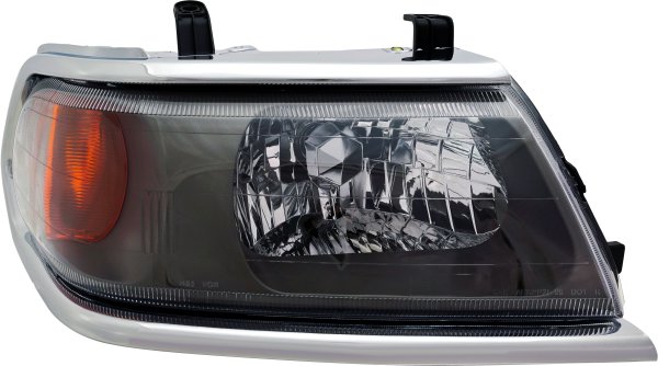 Headlight Assembly for Mitsubishi Montero Sport 2000-2004, Right (Passenger), Halogen, Chrome, From March 2000, Replacement