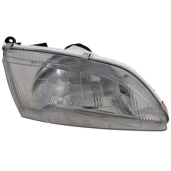 Headlight Assembly for Mazda 626, 1998-1999, Right (Passenger) Side, Halogen Light, Replacement