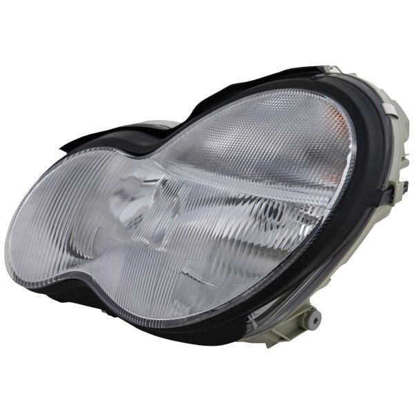 Headlight Assembly for Mercedes-Benz C-Class Sedan/Wagon 2001-2004, Left (Driver), Halogen, Replacement