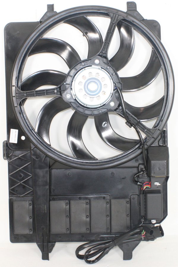 Radiator Fan Shroud Assembly for Cooper 2002-2003 Base/S Models, Up to March 2003, Includes Resistor, Replacement