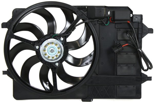 Radiator Fan Assembly for Cooper Convertible/Hatchback, Model Years 2003-2008, Starting from March 2003, Replacement