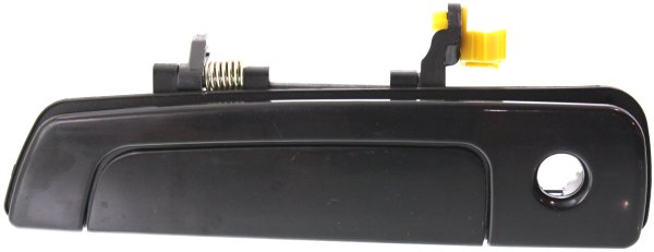 Front Exterior Door Handle for Mitsubishi Mirage 1997-2002/Eclipse 2000-2005, Left (Driver), Smooth Black, with Keyhole, Replacement