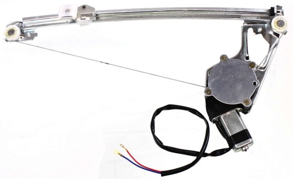 Power Rear Window Regulator with Motor for Mercedes Benz E-Class 1986-1995, Left (Driver), Coupe/Sedan/Wagon, Chassis 124, Replacement