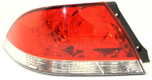 Tail Light Assembly for 2004-2007 Mitsubishi Lancer, Left (Driver), Clear/Red Lens, ES/LS Sedan Models, Replacement