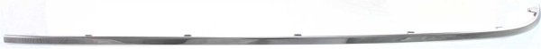 Rear Bumper Molding with Chrome Insert for 2000-2003 Mercedes-Benz E-Class Sedan, Outer, Left (Driver), (210) Chassis, Replacement