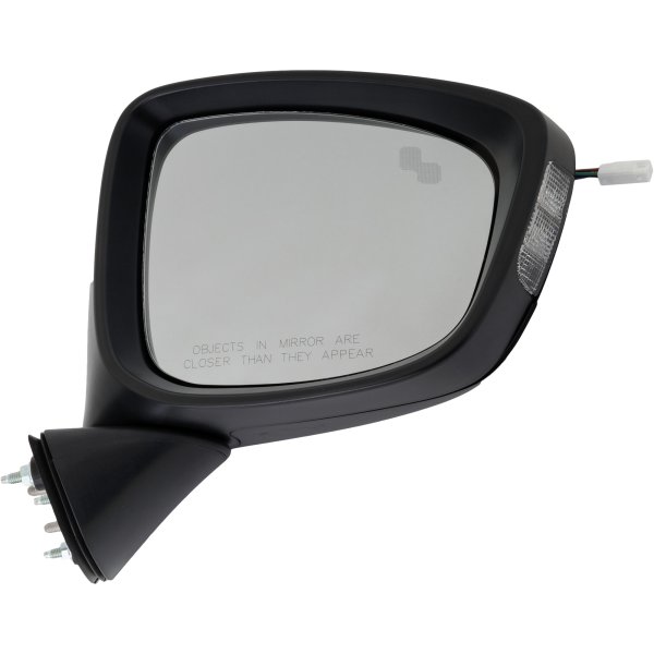 Power Mirror for Mazda CX-5 2014-2015 Right (Passenger), Manual Folding, Heated, Paintable, Grand Touring Model, w/ Blind Spot Detection in Glass and In-housing Signal Light, w/o Auto Dimming and Memory, Replacement