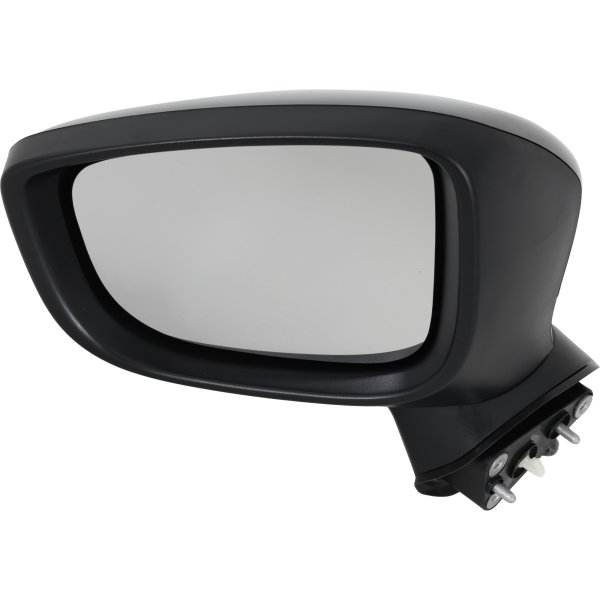 Power Mirror for 2017-2018 Mazda 3, Left (Driver), Manual Folding, Non-Heated, Paintable, with Signal Light, without Blind Spot Detection and Memory, Mexico Built Vehicle, Replacement