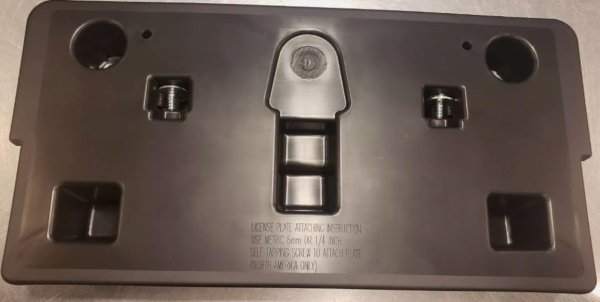 2019 - 2024 Mazda 3 Front Bumper License Bracket