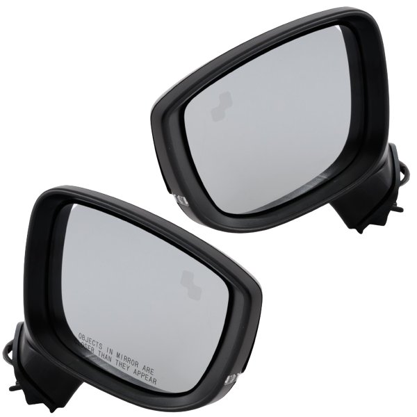 Power Mirror for Mazda CX-5 2017-2023, Right (Passenger), Manual Folding, Heated, Paintable, with Blind Spot Detection and Signal Light, without Auto Dimming and Memory, Replacement