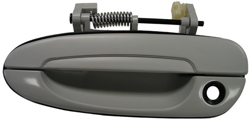 Front Left (Driver) Outer Door Handle for 1993 - 1997 Mazda 626, CRONOS Model, Ebony Black, Code NN, OEM GA7B59410GPZ Replacement