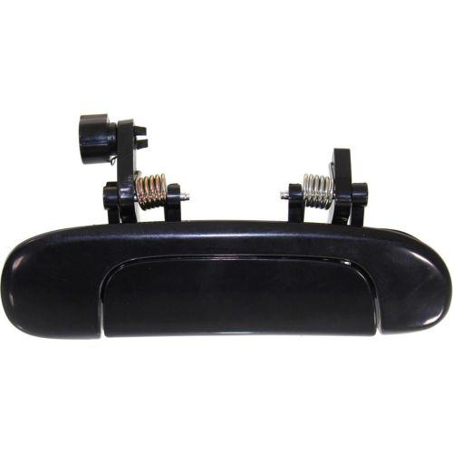 Right (Passenger) Rear Outer Door Handle for 1999 - 2003 Mazda Protege, Exterior Replacement in Black,  B25D72410A