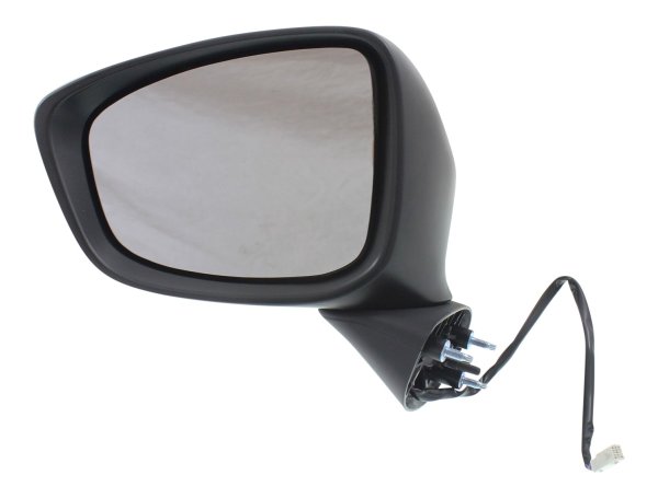 Power Mirror for Mazda CX-5 2013-2015, Left (Driver) Side, Manual Folding, Heated, Paintable, with In-Housing Signal Light, without Auto Dimming, Blind Spot Detection, and Memory, Replacement