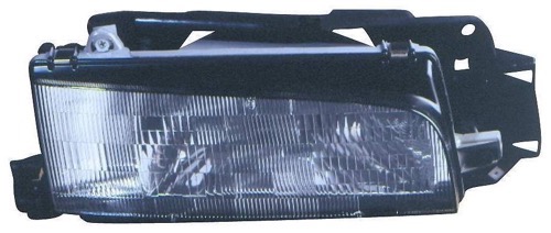 Right (Passenger) Headlight Assembly for 1990-1995 Mazda Protege, Front Replacement Headlight Housing, Lens, Cover - Side S, from 7/1/93; Composite;  8DBR51030B, Replacement