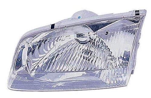 Right (Passenger) Headlight Assembly for 2000 - 2002 Mazda 626, Includes Bracket, Composite, OEM Part Number: GG2A51030B-PFM, Front Light Housing / Lens / Cover Replacement