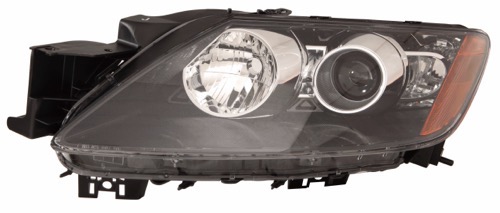 Left (Driver) Headlight Lens/Housing for 2007 Mazda CX-7, Front Headlight Assembly Replacement Housing/Lens/Cover, High-Intensity Discharge; Old Style; EG2251041G, Replacement