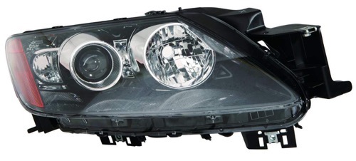 Right (Passenger) Headlight Lens/Housing for 2010 - 2011 Mazda CX-7 Front Headlight Assembly Replacement Housing / Lens / Cover, Halogen, EH44510K0G, Replacement